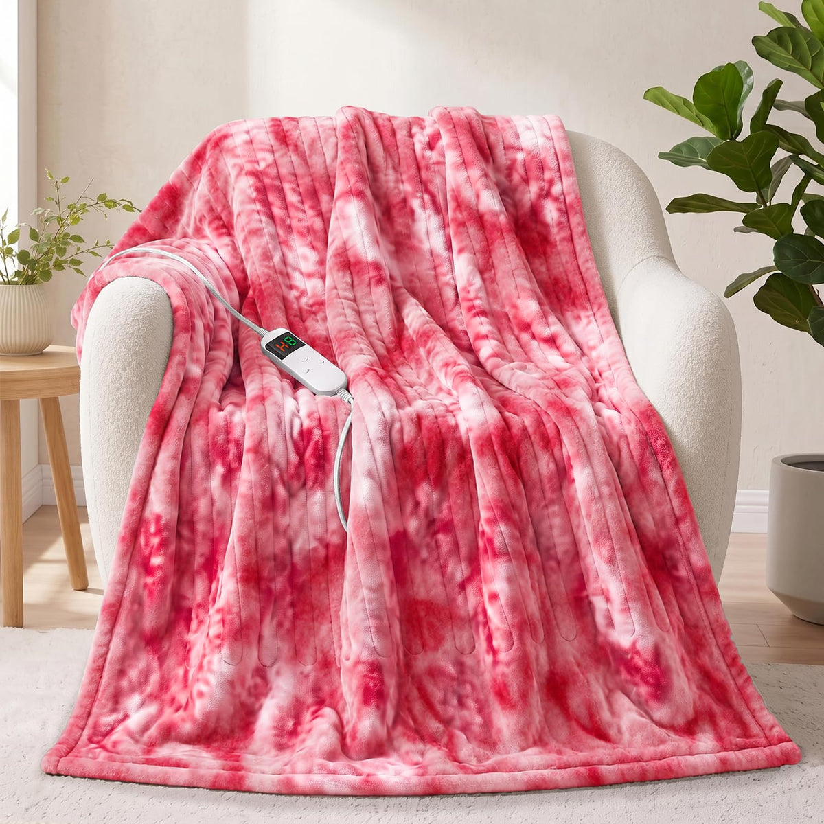 heated tie-dye blanket detail 8