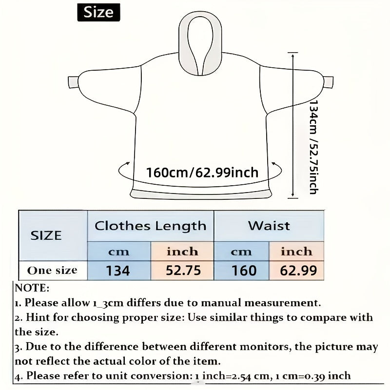 Oversized Wearable Blanket Hoodie | Fleece-Lined, 13 Colors