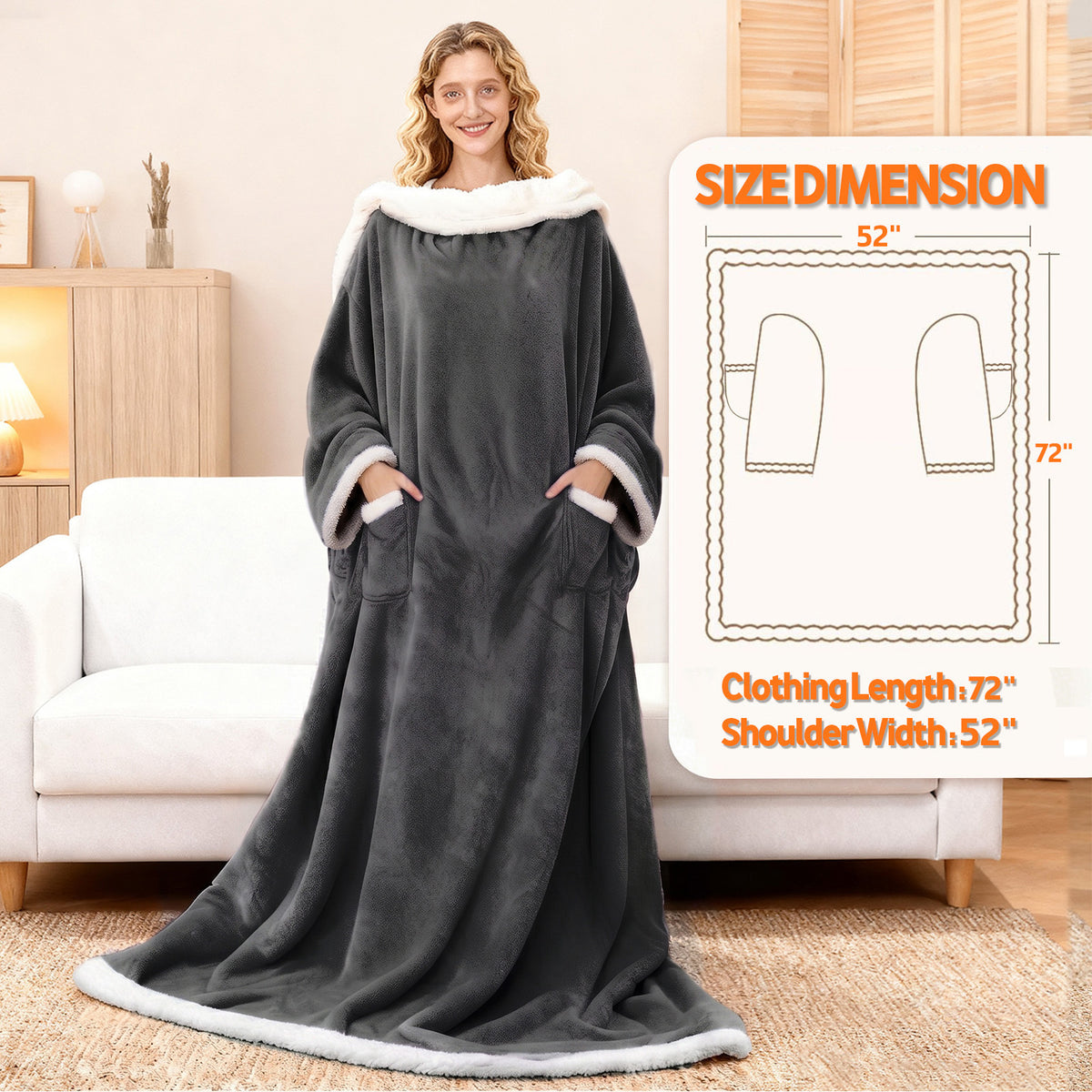 wearable heated blanket detail 15