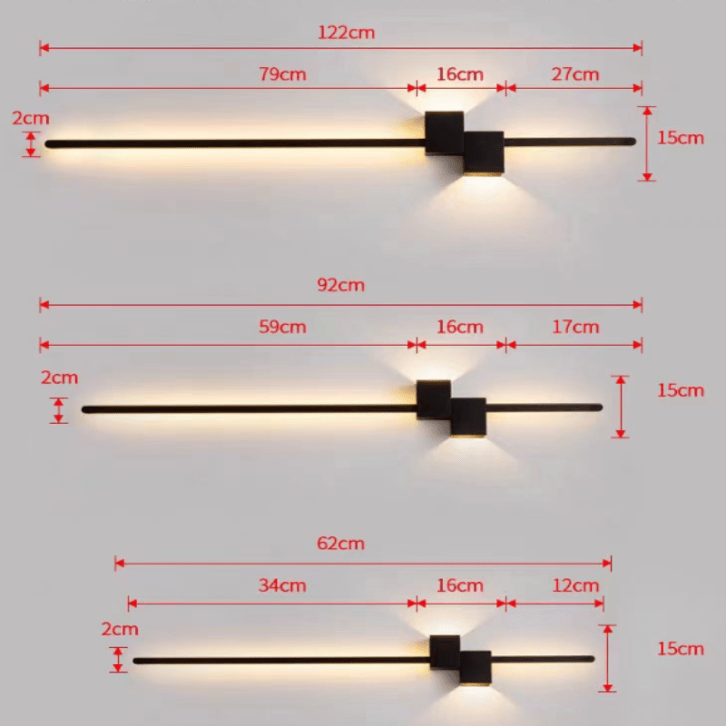 Linear LED Wall Light - Minimalist Indirect Fixture - product image 10