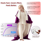 Wearable heated throw blanket 13