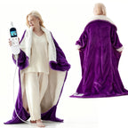 Wearable Heated Throw Blanket | Sleeves, Pocket And 10 Heat Levels