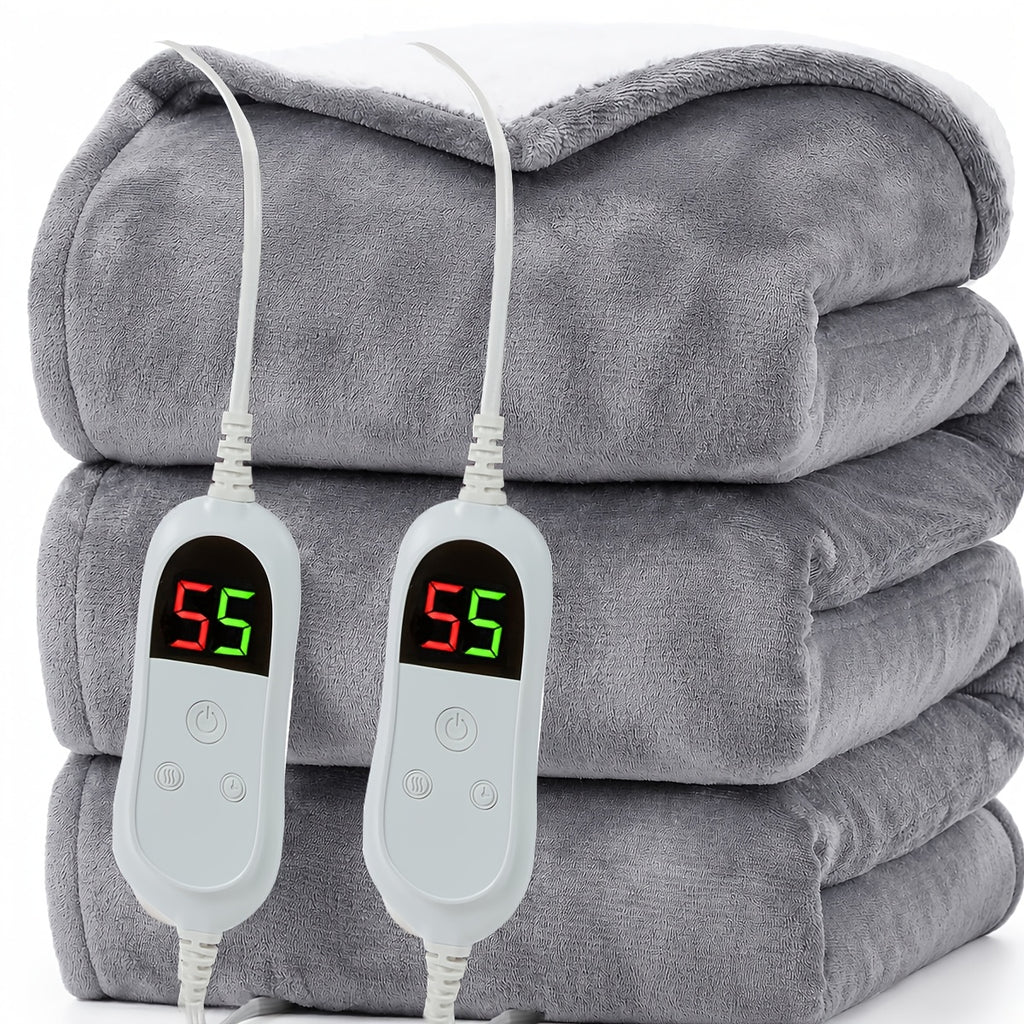 Dual-Zone Heated Blanket | Independent Controls And 10 Heat Levels