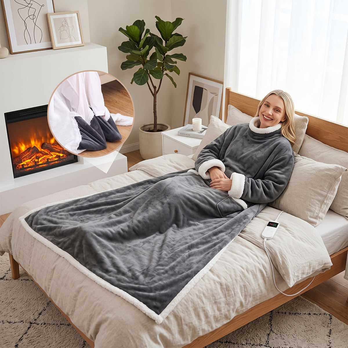 wearable heated blanket detail 7