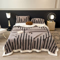 Double-Layer Winter Throw Blanket | Soft Polyester