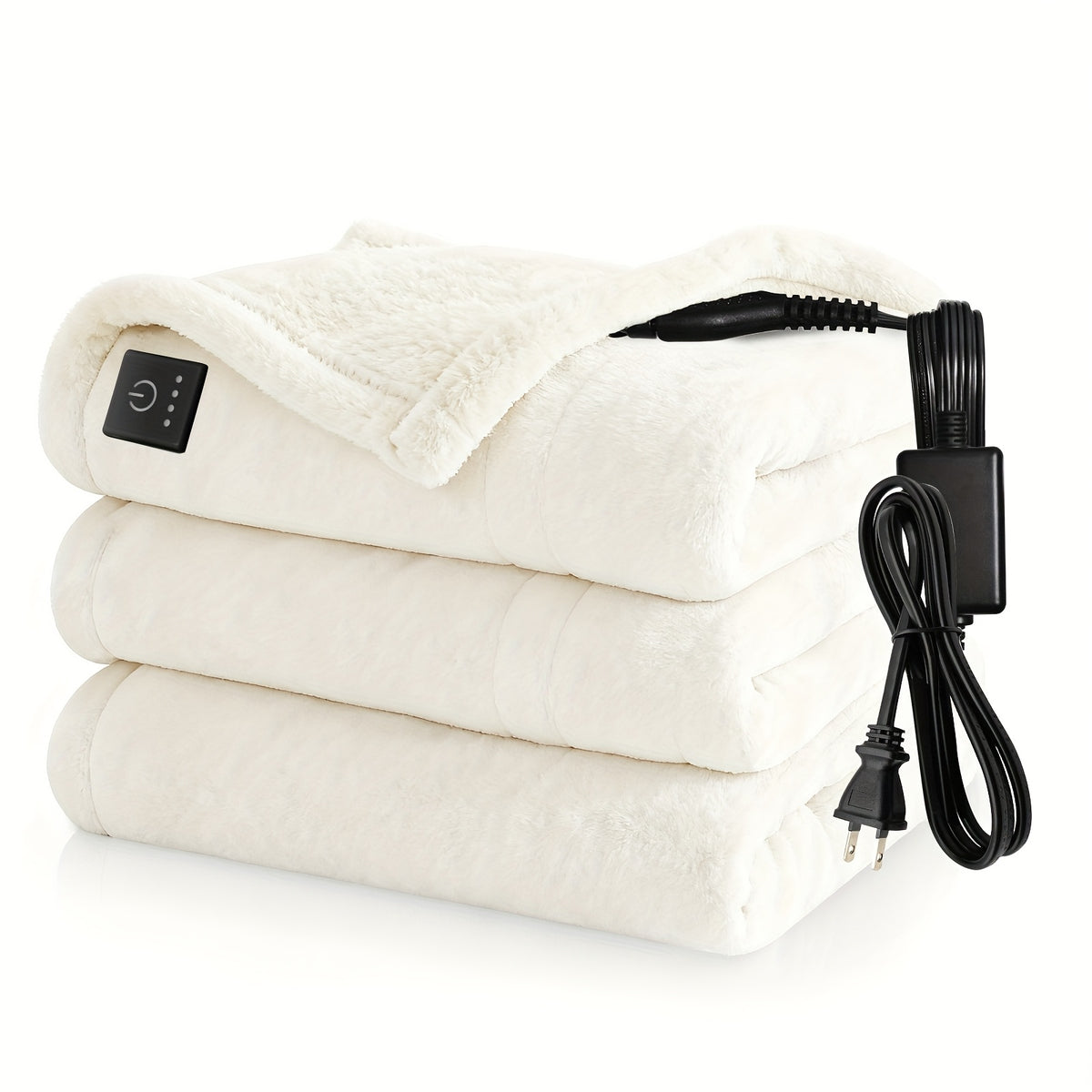 Heated Throw Blanket | Soft Flannel With Built-In Controller