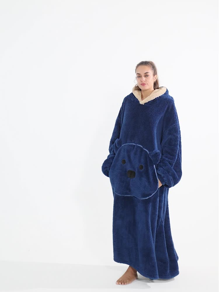 Oversized Wearable Blanket Hoodie | Fleece-Lined, 13 Colors