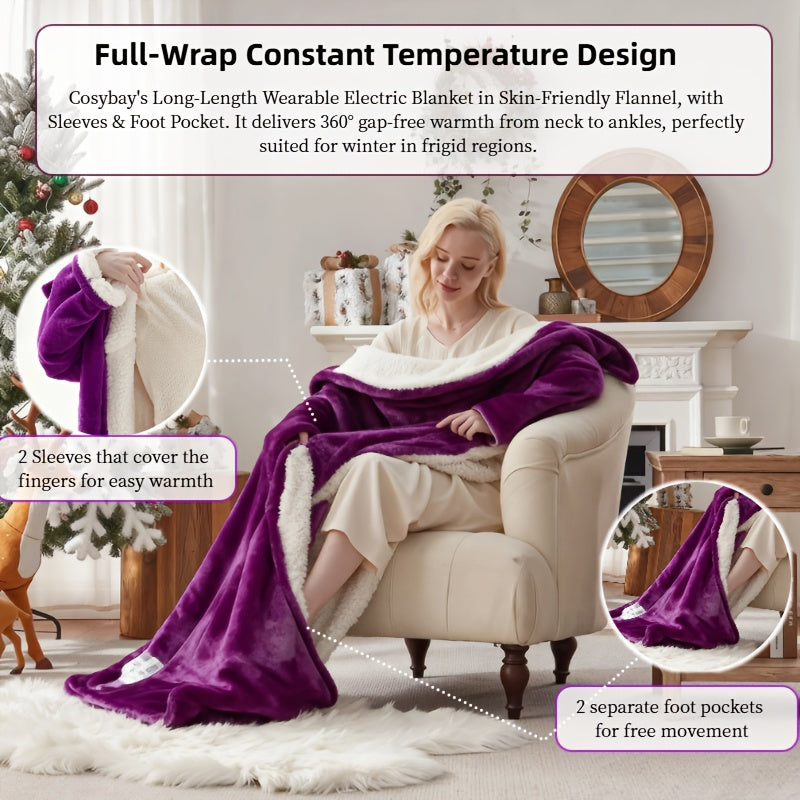 Wearable heated throw blanket 7