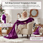 Wearable heated throw blanket 7