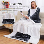 Wearable heated throw 1