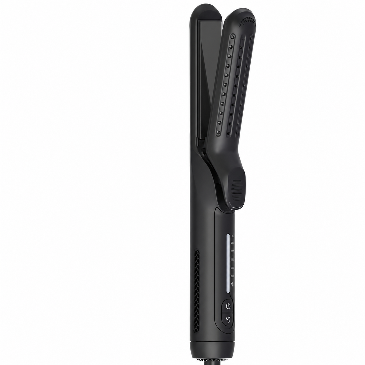 Black airflow styler in the original open product view