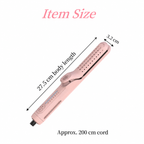 Pink airflow styler with the original body and cord dimension layout