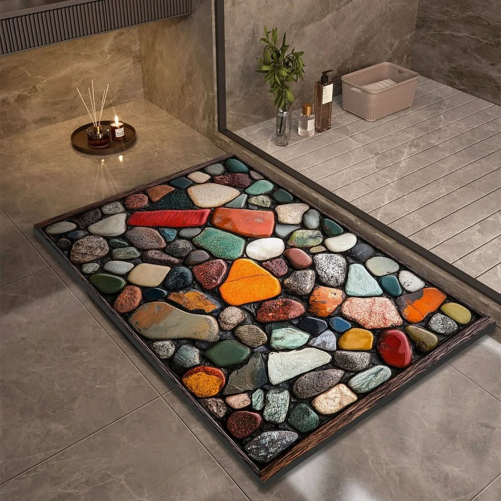 Diatomaceous Earth Bath Mat | Quick-Drying Non-Slip Rug - Bath Mat product view 1