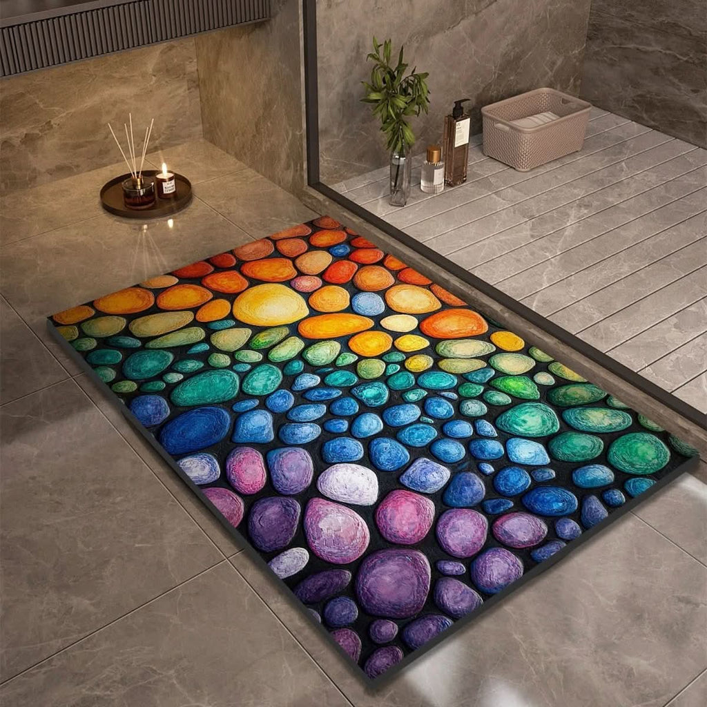 Diatomaceous Earth Bath Mat | Quick-Drying Non-Slip Rug - Bath Mat product view 9