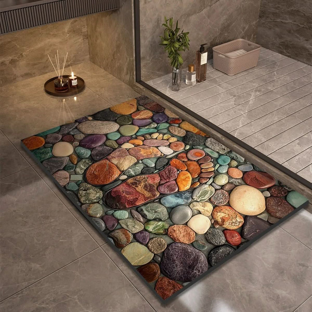 Diatomaceous Earth Bath Mat | Quick-Drying Non-Slip Rug - Bath Mat product view 10