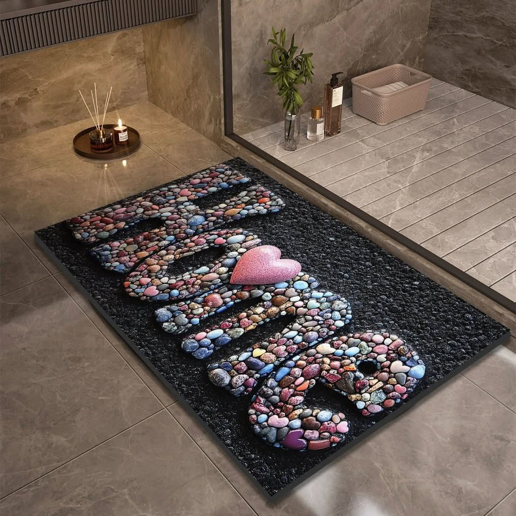Diatomaceous Earth Bath Mat | Quick-Drying Non-Slip Rug - Bath Mat product view 12