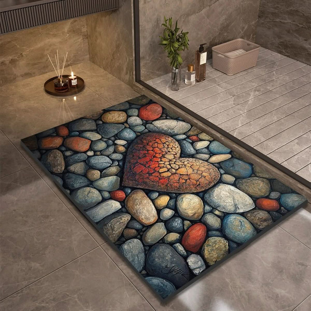Diatomaceous Earth Bath Mat | Quick-Drying Non-Slip Rug - Bath Mat product view 13