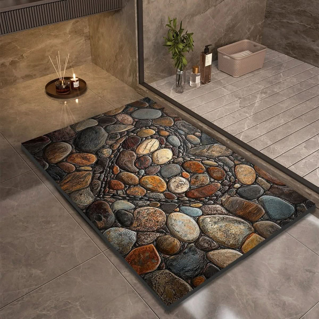 Diatomaceous Earth Bath Mat | Quick-Drying Non-Slip Rug - Bath Mat product view 14