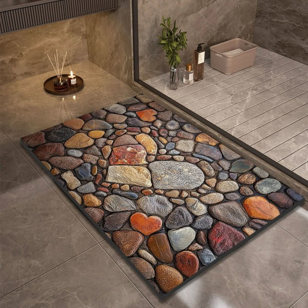 Diatomaceous Earth Bath Mat | Quick-Drying Non-Slip Rug - Bath Mat product view 15