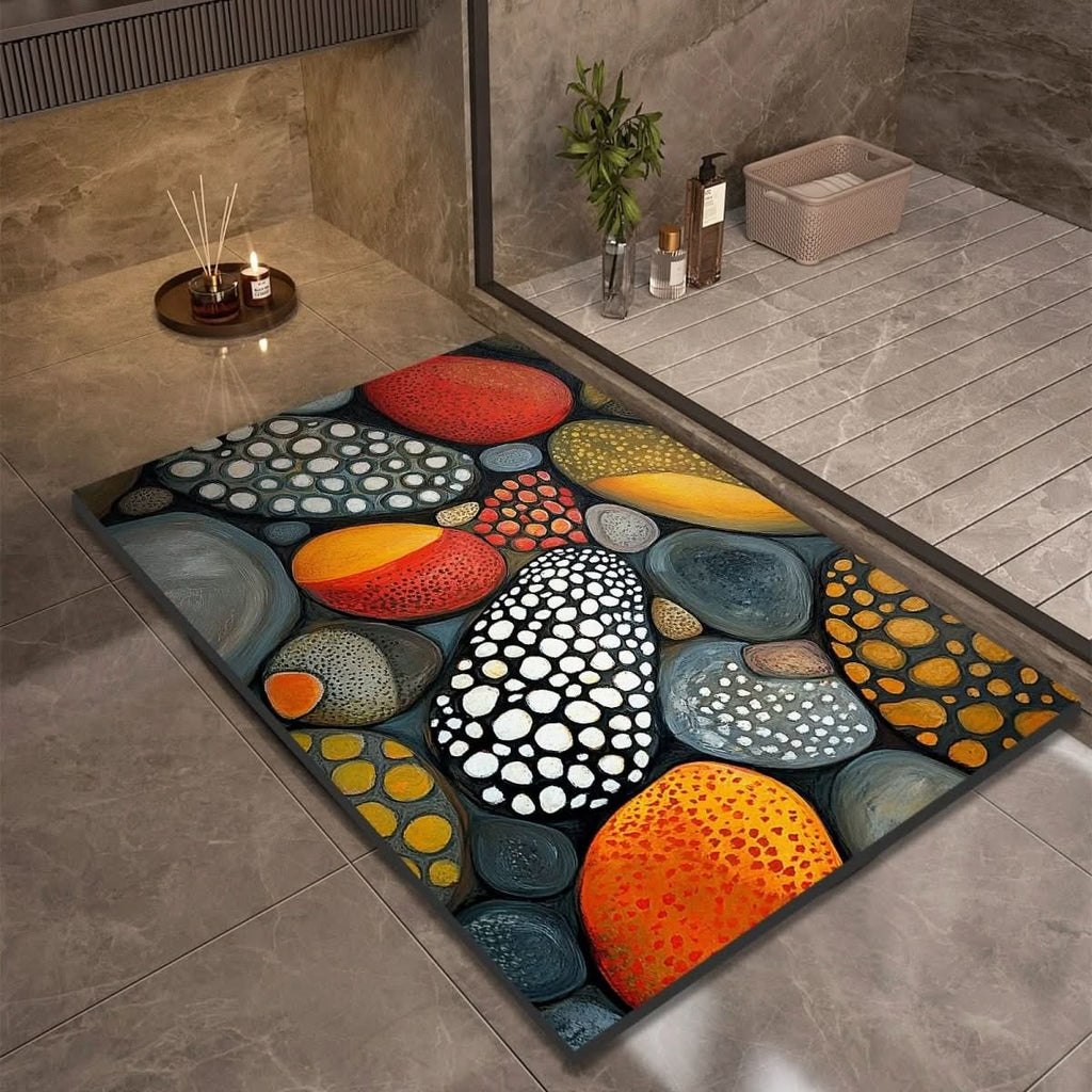 Diatomaceous Earth Bath Mat | Quick-Drying Non-Slip Rug - Bath Mat product view 6