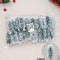 Pack of twenty snow flocked artificial cedar sprigs measuring approximately 2.36 inches
