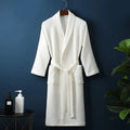Waffle-texture bathrobe product image 1