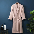 Waffle-texture bathrobe product image 2
