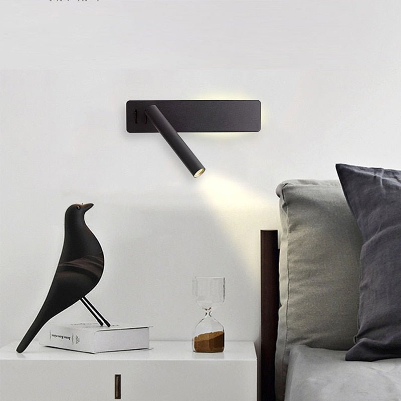 Adjustable LED Reading Light with rotatable bedside wall fixture — product image 4