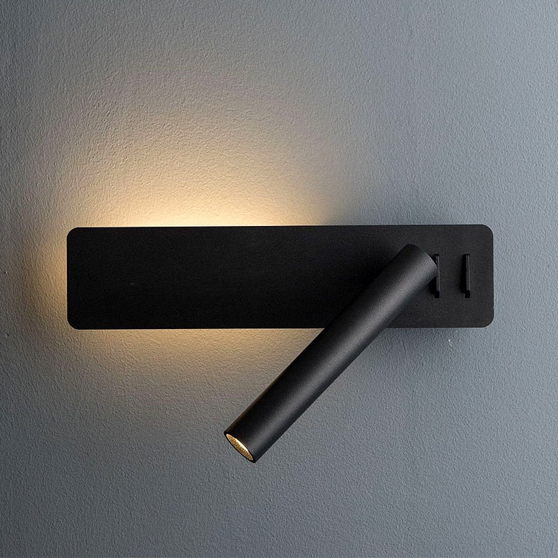 Adjustable LED Reading Light with rotatable bedside wall fixture — product image 5