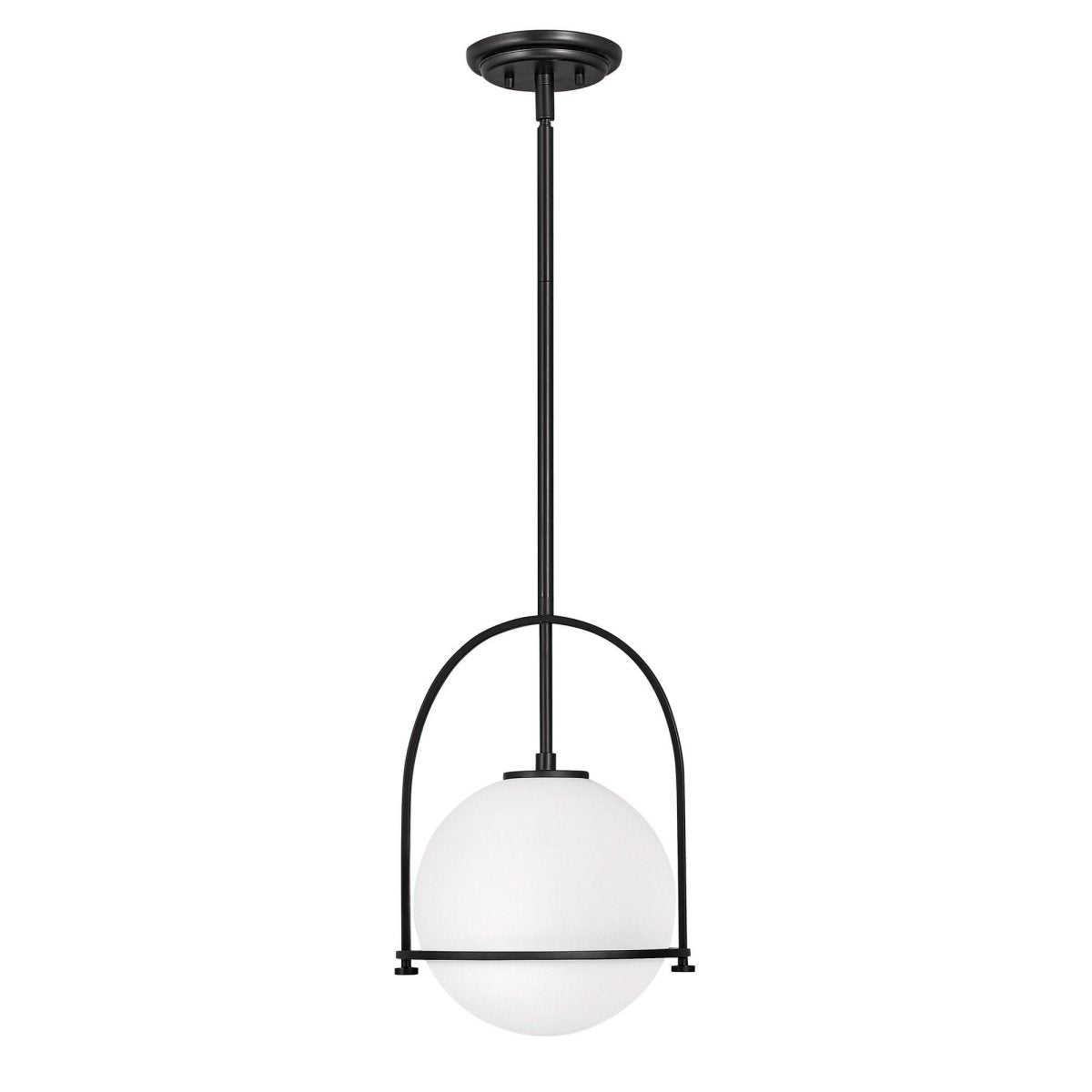 Opal Glass Pendant Light | Adjustable Dining Room Fixture - Pendant Light product view 6