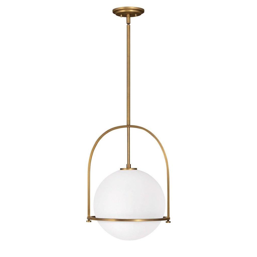 Opal Glass Pendant Light | Adjustable Dining Room Fixture - Pendant Light product view 11