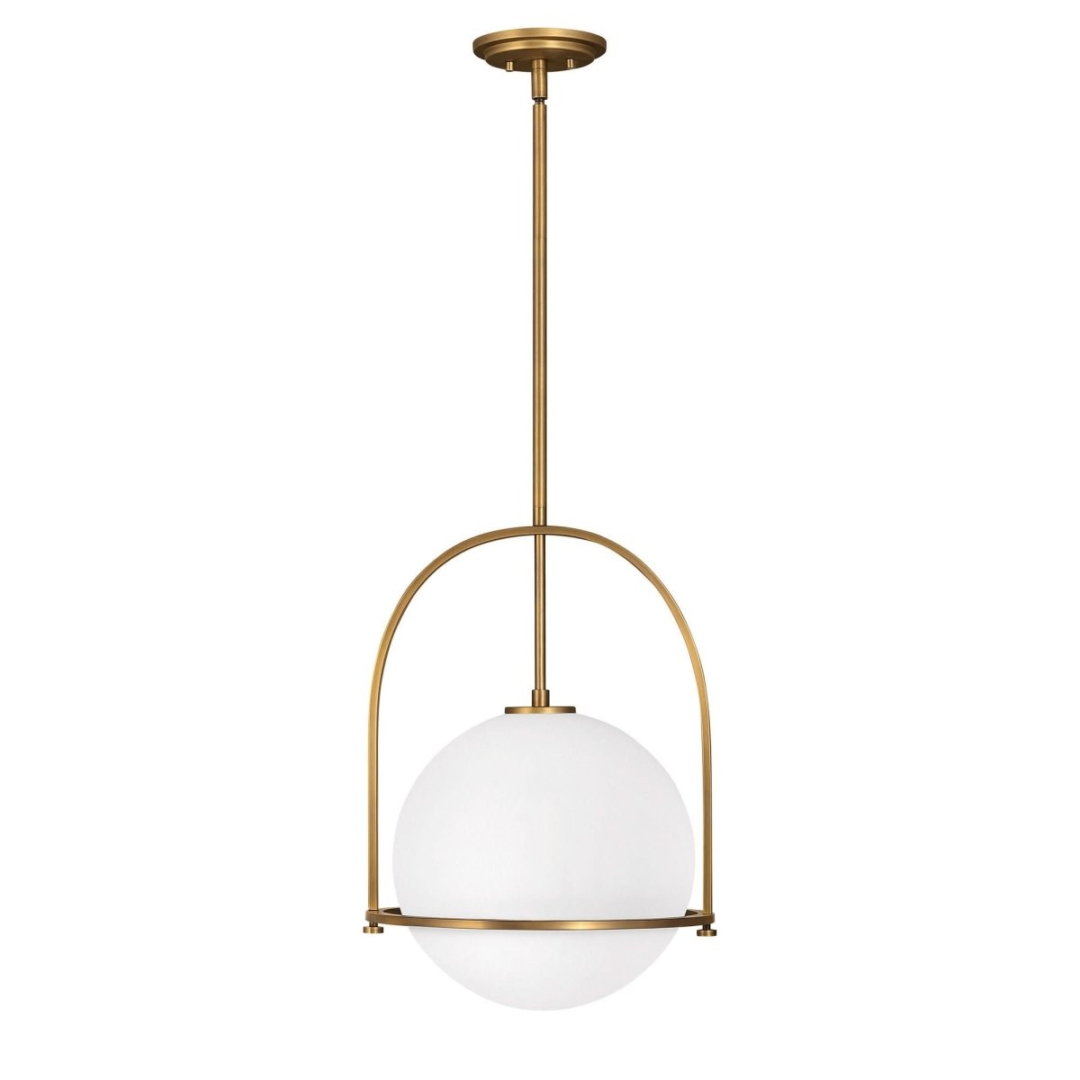 Opal Glass Pendant Light | Adjustable Dining Room Fixture - Pendant Light product view 11