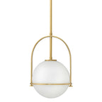 Opal Glass Pendant Light | Adjustable Dining Room Fixture - Pendant Light product view 4
