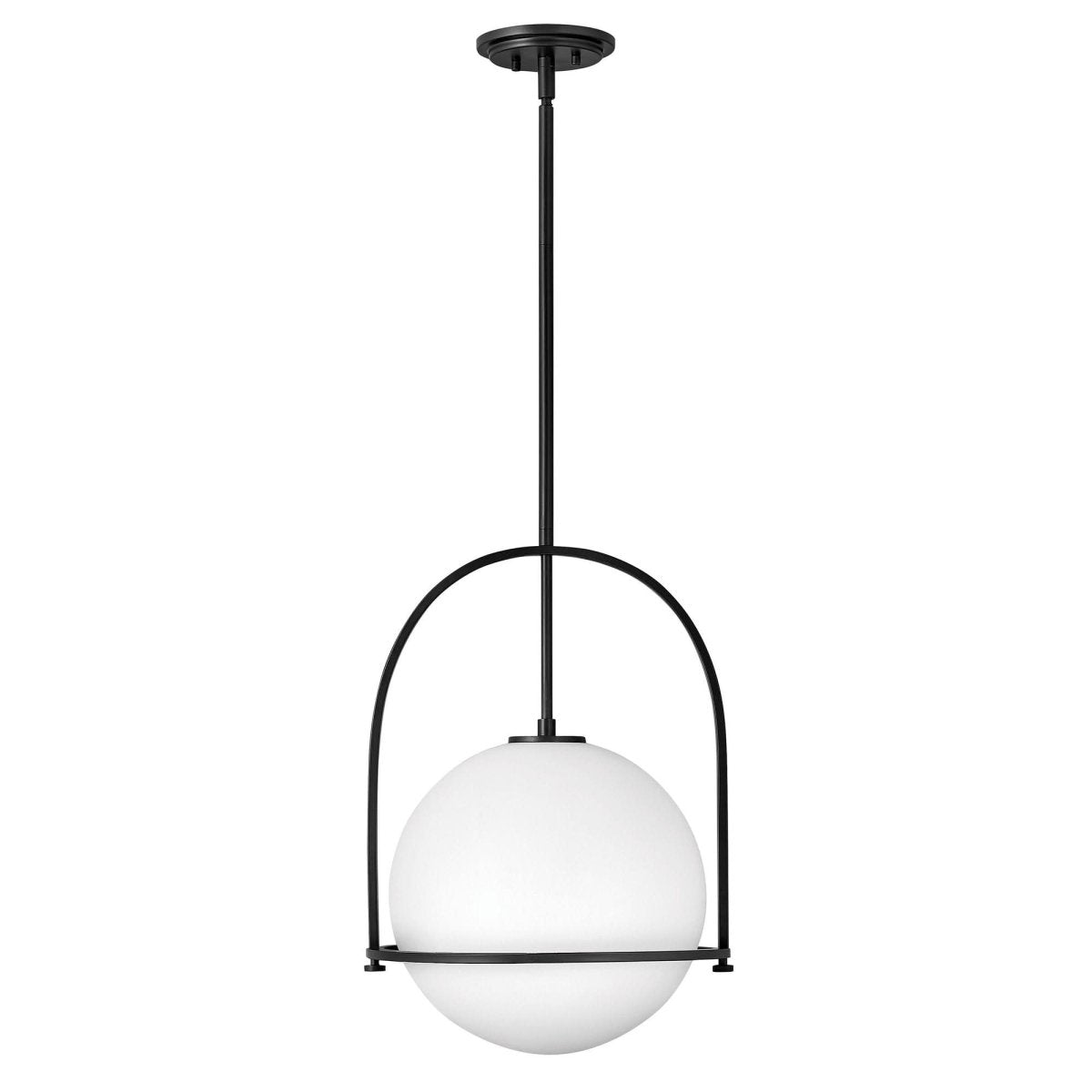 Opal Glass Pendant Light | Adjustable Dining Room Fixture - Pendant Light product view 5
