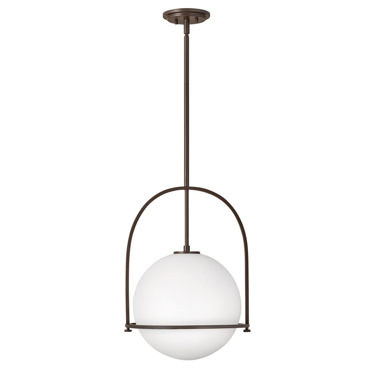 Opal Glass Pendant Light | Adjustable Dining Room Fixture - Pendant Light product view 7