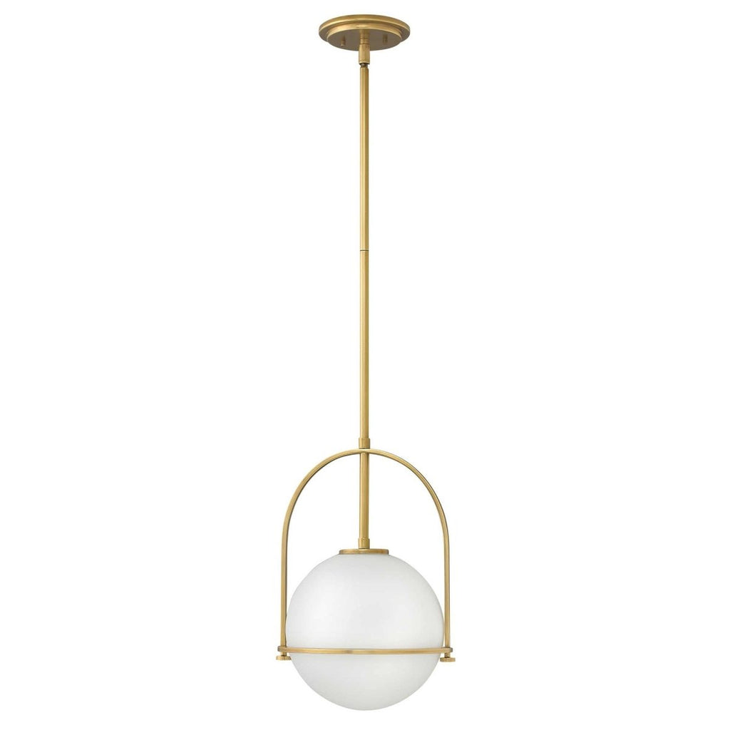 Opal Glass Pendant Light | Adjustable Dining Room Fixture - Pendant Light product view 8