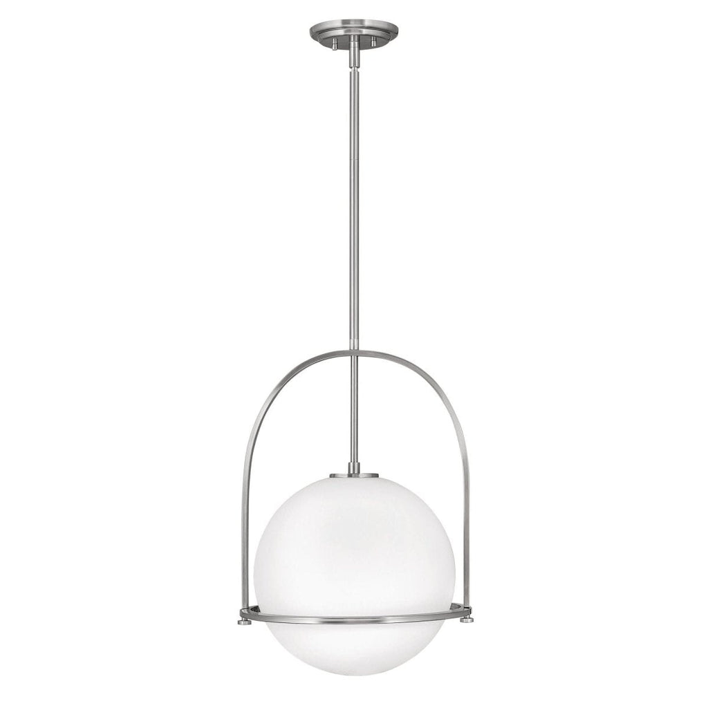 Opal Glass Pendant Light | Adjustable Dining Room Fixture - Pendant Light product view 9