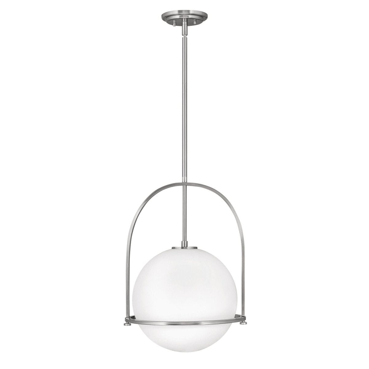 Opal Glass Pendant Light | Adjustable Dining Room Fixture - Pendant Light product view 9