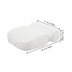 Bath Pillow | Ergonomic Neck Support, Quick Drying Mesh, White Finish — product image 7