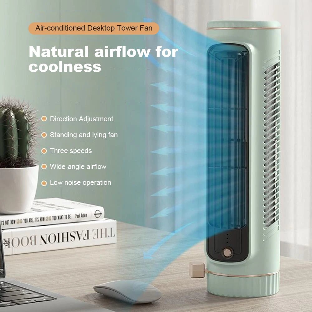 Bladeless Tower Fan | 360 Degree Air Circulation, Quiet Cooling, White — product image 4