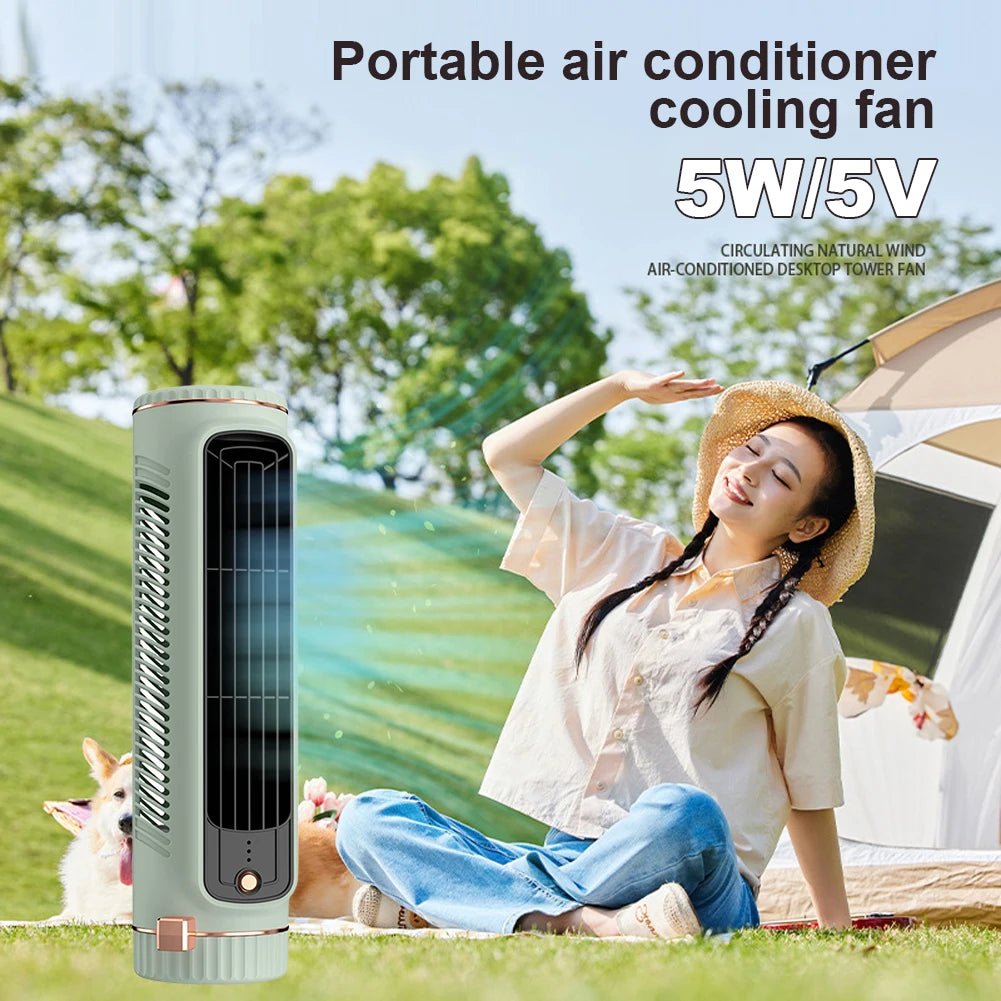 Bladeless Tower Fan | 360 Degree Air Circulation, Quiet Cooling, White — product image 5