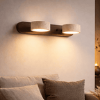 Travertine Wall Light | Natural Stone LED, Two Finishes — product image 1