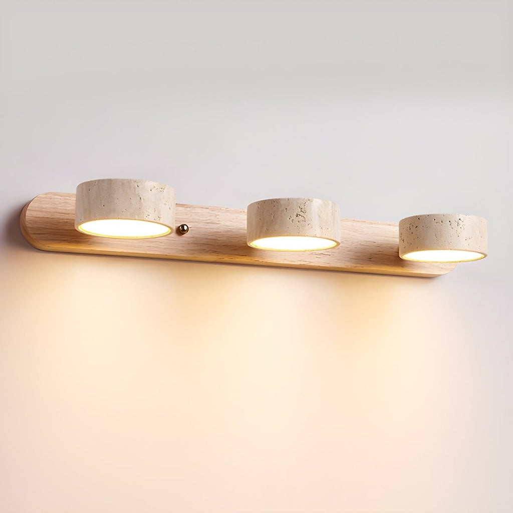 Travertine Wall Light | Natural Stone LED, Two Finishes — product image 14