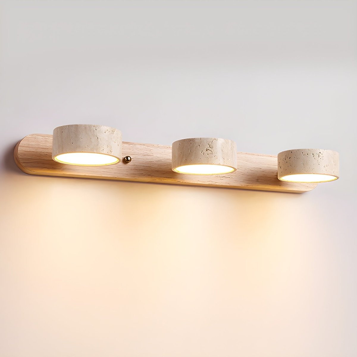 Travertine Wall Light | Natural Stone LED, Two Finishes — product image 14