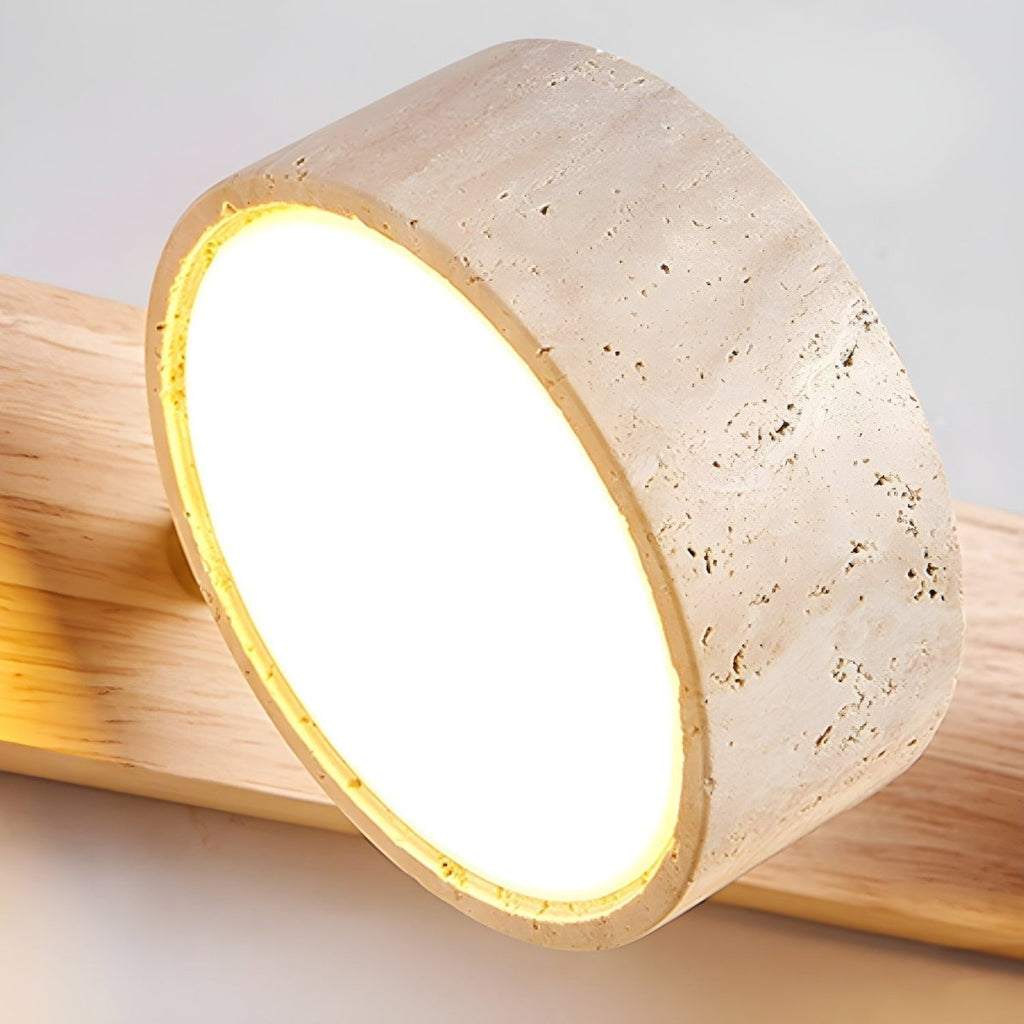 Travertine Wall Light | Natural Stone LED, Two Finishes — product image 8