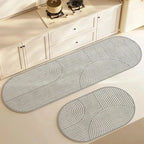 Absorbent Kitchen Comfort Mat | Nonslip Backing, Soft Surface, Patterned Finish 4
