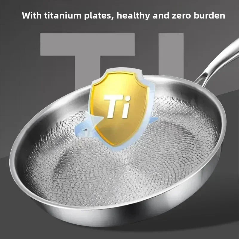 Titanium Frying Pan with hammered induction cookware — product image 5