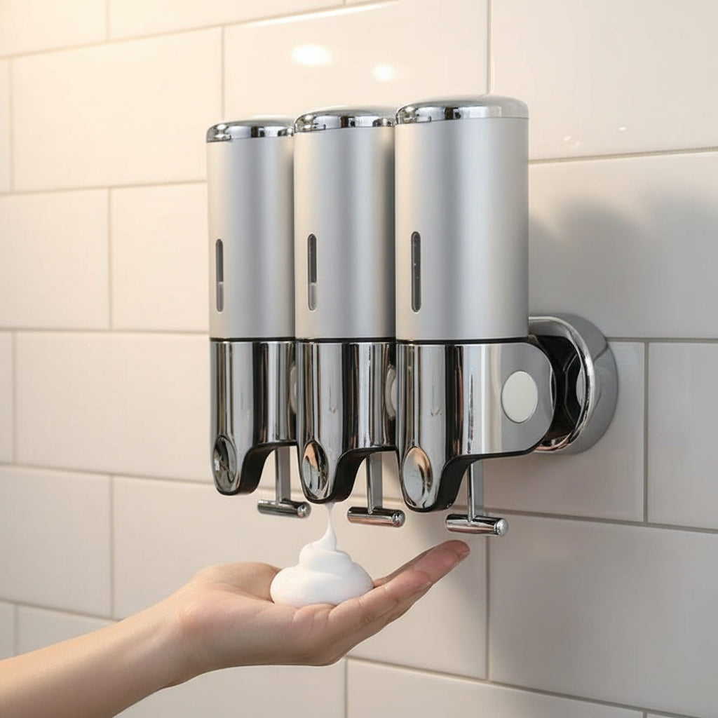 Wall-Mounted Soap Dispenser with 500 ml stainless steel design — product image 4