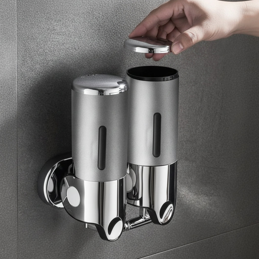 Wall-Mounted Soap Dispenser with 500 ml stainless steel design — product image 8