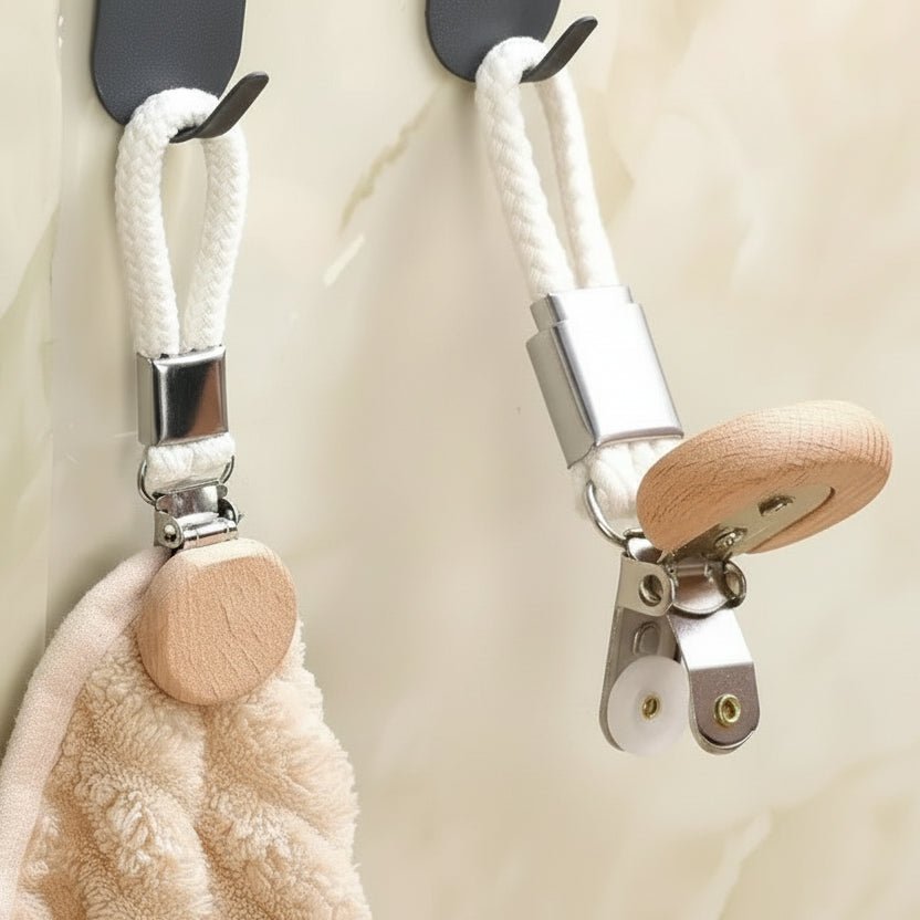 Drill-Free Towel Clip - Portable Metal Storage Hook - product image 1